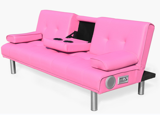 Nowoczesna rozkładana sofa ze sztucznej skóry 3-osobowa z rozkładaną sofą do salonu