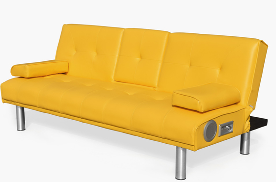 Nowoczesna rozkładana sofa rozkładana Futon Faux Leather 3-osobowa sofa Futon