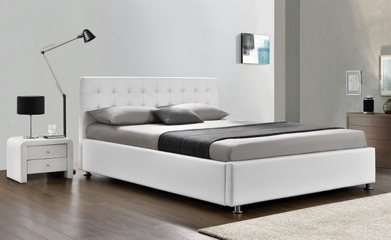 Napisz / Czarne łóżko tapicerowane Producent PU Leather Queen Size 50szt MOQ