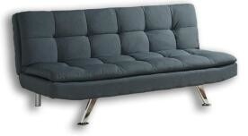Nowoczesna aksamitna rozkładana sofa z metalową nogą do domu / mieszkania / sypialni