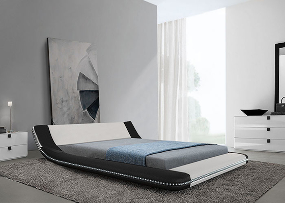 Nowoczesna rama łóżka z miękkiej skóry Tatami Sypialnia Royal Large King Size