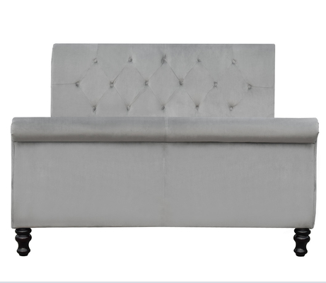 Tapicerowana rama łóżka chesterfield king size Sleigh With Buttons