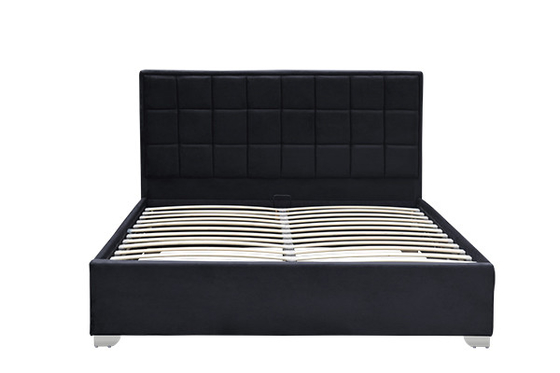 Rama łóżka do przechowywania podnośnika gazowego Horwood Black Velvet Cube