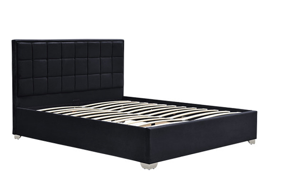 Rama łóżka do przechowywania podnośnika gazowego Horwood Black Velvet Cube