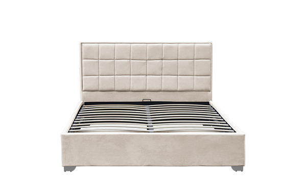 Rama łóżka Horwood Beige Velvet Ottoman 120x200cm 140x200cm 160x200cm 180x200cm